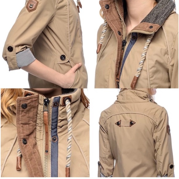 Naketano Tanaka VI Sand Utility Long Jacket - Size Small - Picture 3 of 9